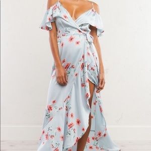 If by sea floral wrap dress